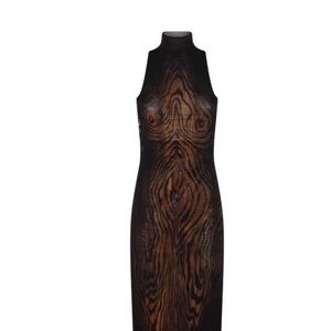 Jean Paul Gaultier Wood Maxi Dress